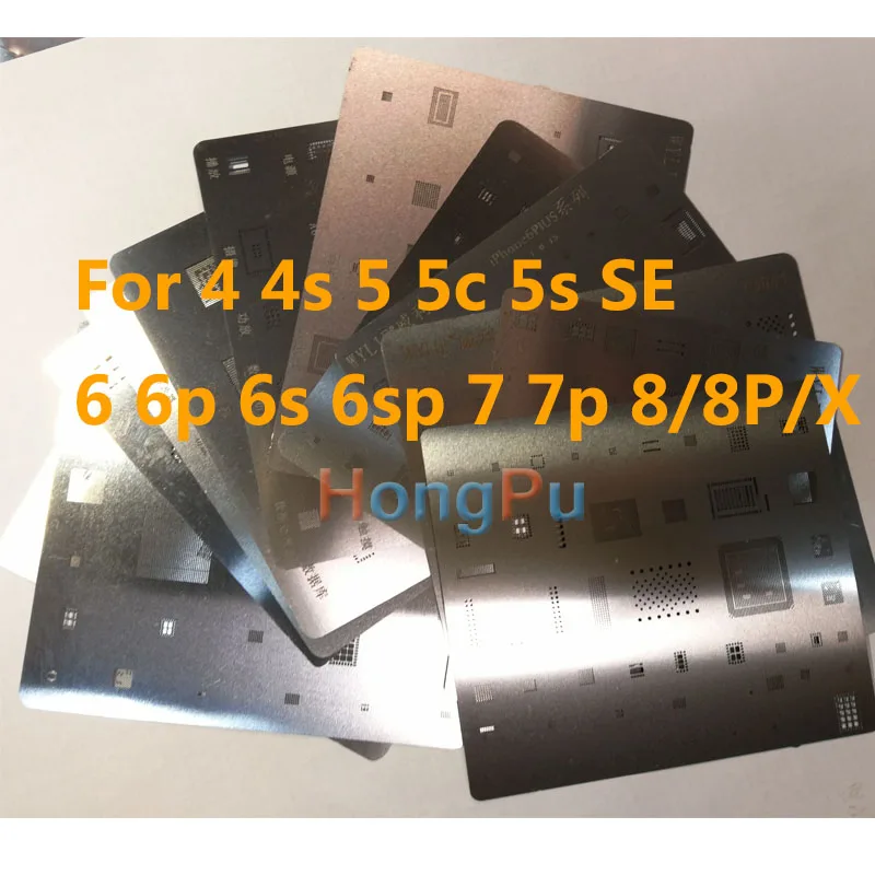 Трафарет BGA IC для чипсета iphone X/8/8plus 7 7plus 6s 6s plus 6 6plus SE, 5, 4, 13 шт./лот
Трафарет BGA IC для чипсета iphone X/8/8plus 7 7plus 6s 6s plus 6 6plus SE, 5, 4, 13 шт./лот