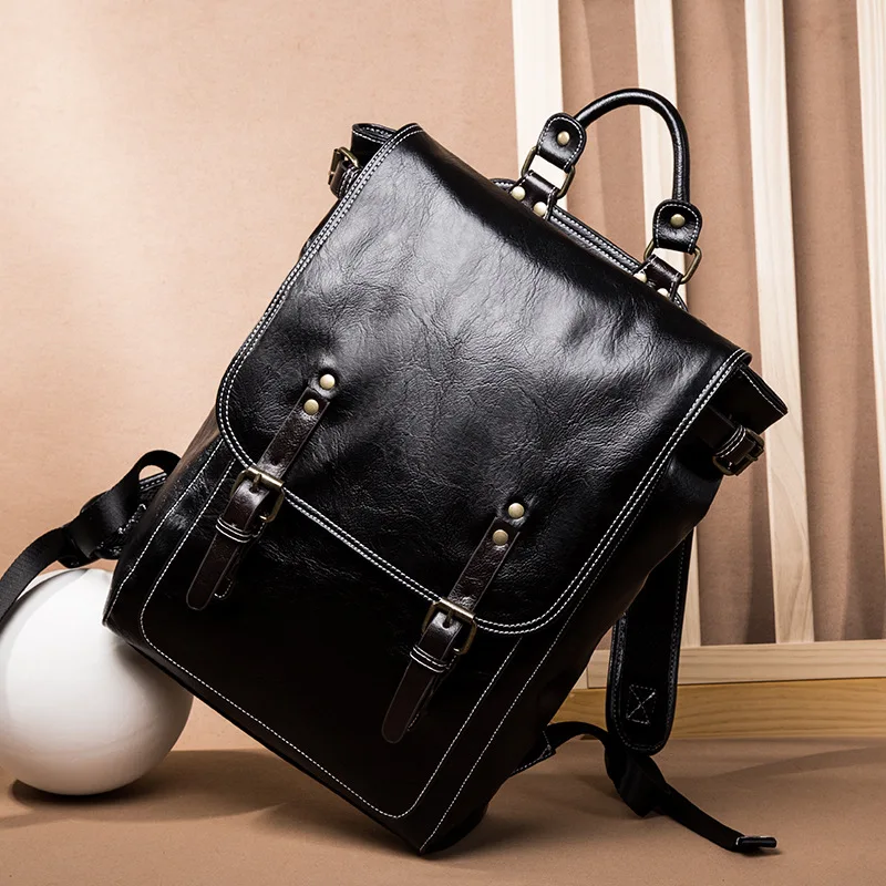 New Casual Men Backpacks Fashion High Quality Pu Leather Male Korean Student Backpack Boy Business Laptop School Computer Bag
New Casual Men Backpacks Fashion High Quality Pu Leather Male Korean Student Backpack Boy Business Laptop School Computer Bag