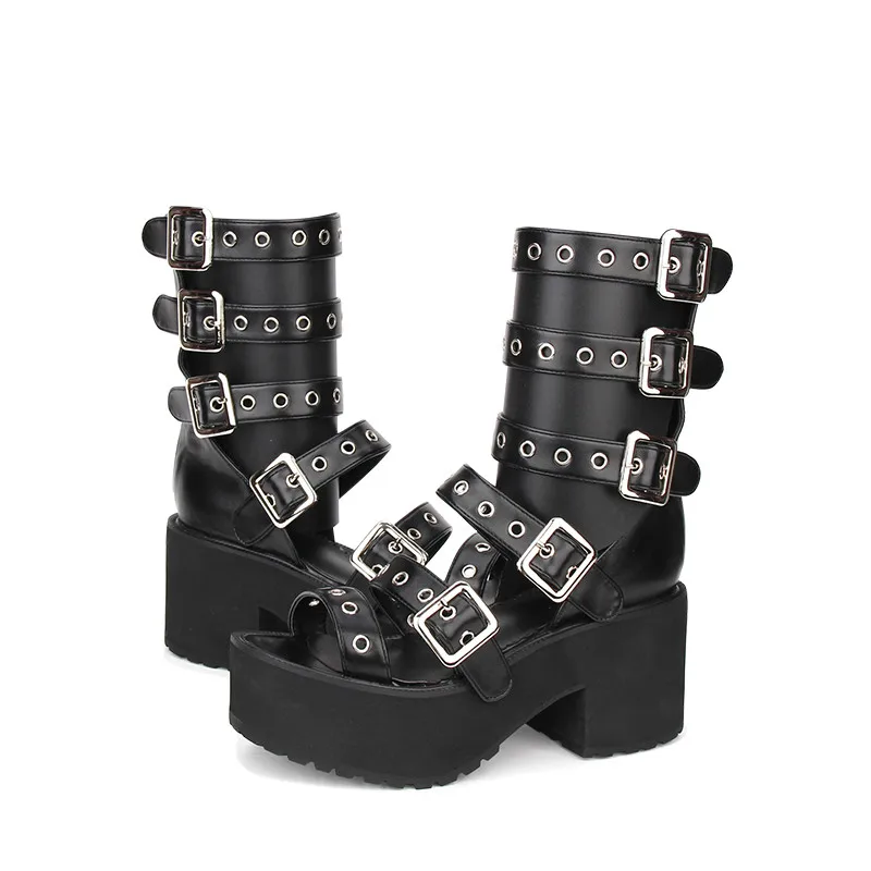Princess sweet punk shoes Summer classic cool boots Lolita shoes original punk style thick muffin high heel zipper pu8951
Princess sweet punk shoes Summer classic cool boots Lolita shoes original punk style thick muffin high heel zipper pu8951