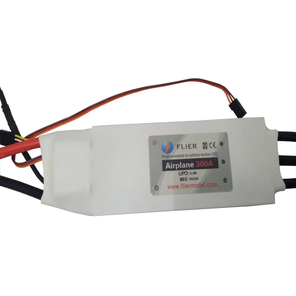 Бесщеточный Регулятор Скорости FATJAY FLIER 300A ESC 2 8S с программным кабелем для RC|Детали