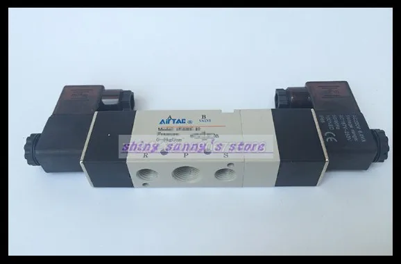 

1Pc 4V330P-10 DC12V , DC24V , AC110V , AC220V 5 Way 3 Position Dual Solenoid Pneumatic Air Valve 3/8" BSPT Brand New