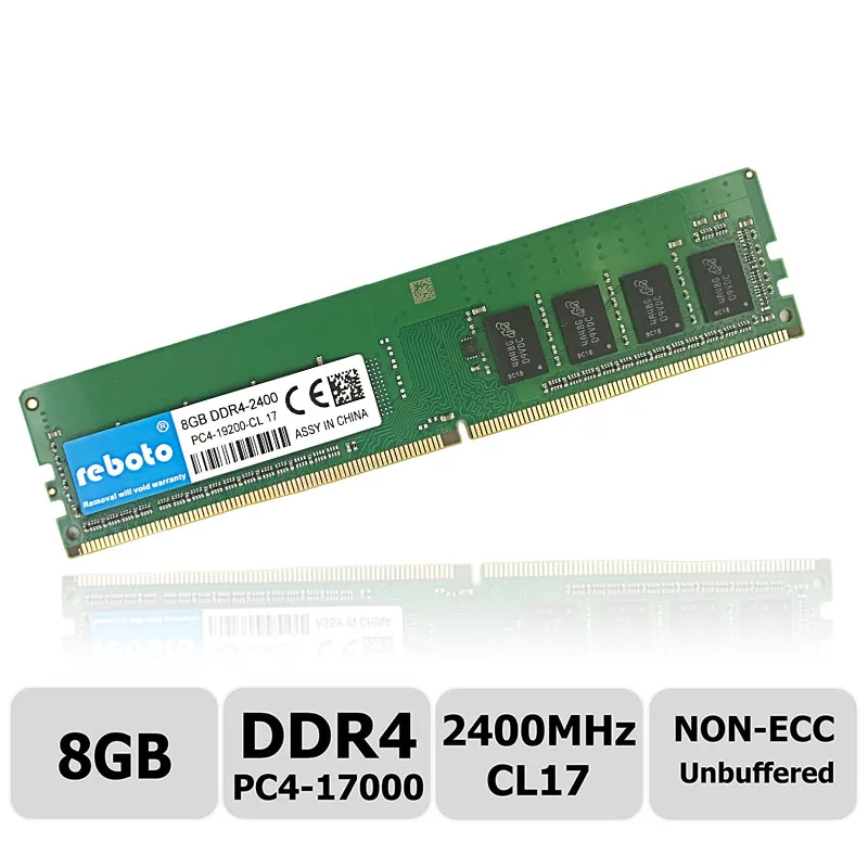 Reboto ddr4 ram 4 GB 8 2400 MHZ PC4-19200-CL17 настольная Память 1 2 V Напряжение новый картридж Memory stick.