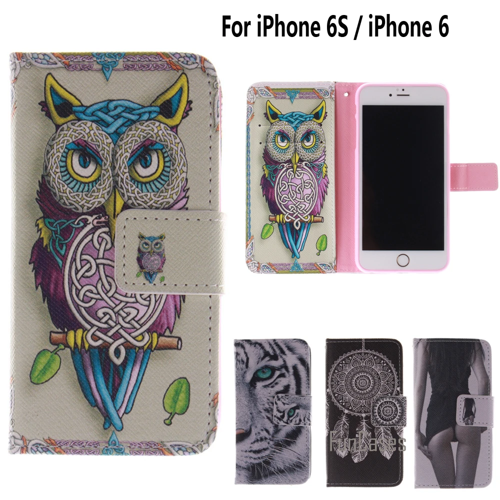 Чехол кошелек для coque iPhone 6 S чехол fundas 4 7 дюймов + держатель карт ihone ifon i phone|wallet