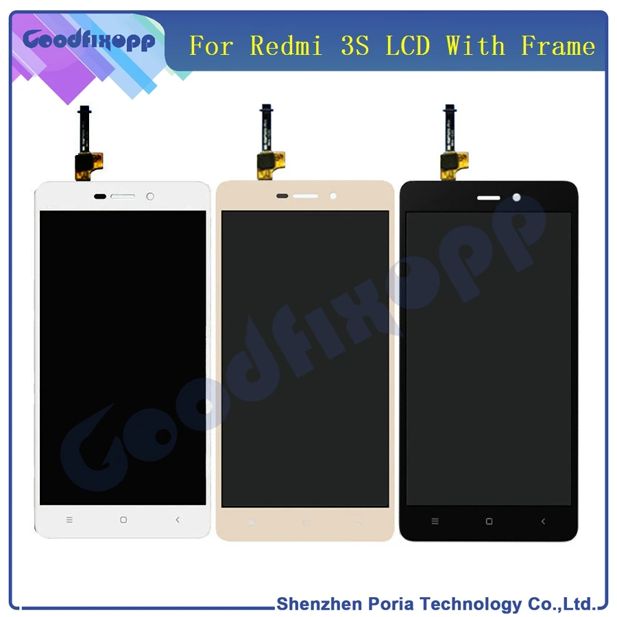 For Xiaomi Redmi 3S LCD Display With Frame Touch Screen Digitizer Assembly Replacement Parts For Xiaomi Redmi 3 3S LCD Screen
For Xiaomi Redmi 3S LCD Display With Frame Touch Screen Digitizer Assembly Replacement Parts For Xiaomi Redmi 3 3S LCD Screen