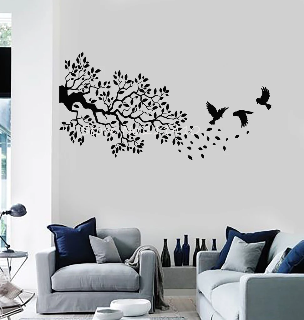 Vinyl Wall Decal Branch Leaves Tree Birds Home Decor Living Room Bedroom Art Murals Simple Stickers Unique Gift YY671
Vinyl Wall Decal Branch Leaves Tree Birds Home Decor Living Room Bedroom Art Murals Simple Stickers Unique Gift YY671