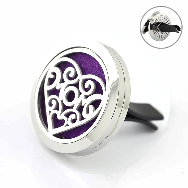 30mm Stainless Steel Mother's Day gift Love Heart Perfume Locket for car aroma essential oil Diffuser vent clip
30mm Stainless Steel Mother's Day gift Love Heart Perfume Locket for car aroma essential oil Diffuser vent clip