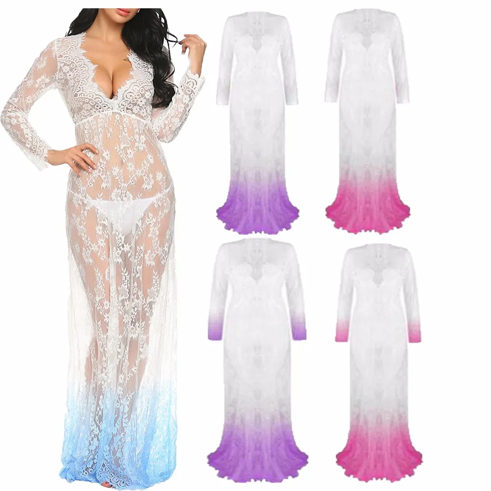 Maternity Dress Photo Shoot Maxi Maternity Gown White Deep V-neck Long Sleeve Maternity Lace Gown Maternity Photography Props
Maternity Dress Photo Shoot Maxi Maternity Gown White Deep V-neck Long Sleeve Maternity Lace Gown Maternity Photography Props