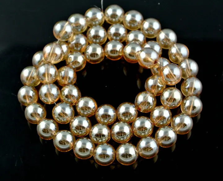 100% Authentic Natural Crystal Round Beads With Champagne Color Plating 16'' Jewlery Making 5 Strands/lot
100% Authentic Natural Crystal Round Beads With Champagne Color Plating 16'' Jewlery Making 5 Strands/lot