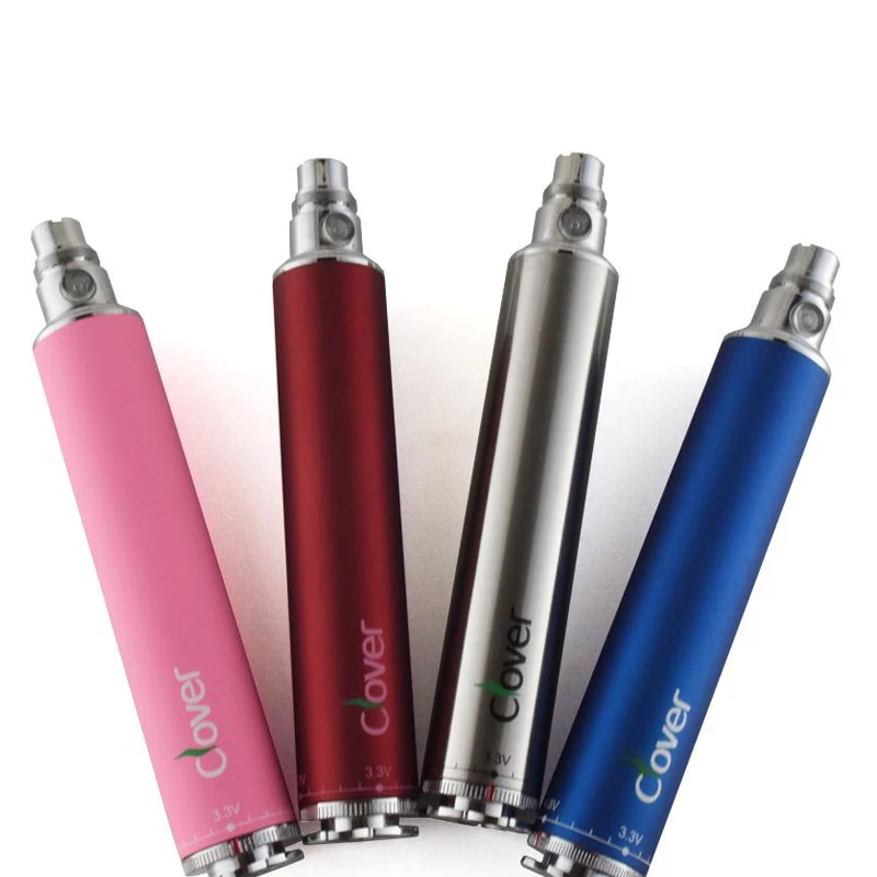 Electronic Cigarette Clover 2600mah Battery Variable Voltage 510 Thread Vape Pen Fit for CE4 MT3 GS H2 Atomizers Vapor Kit
Electronic Cigarette Clover 2600mah Battery Variable Voltage 510 Thread Vape Pen Fit for CE4 MT3 GS H2 Atomizers Vapor Kit