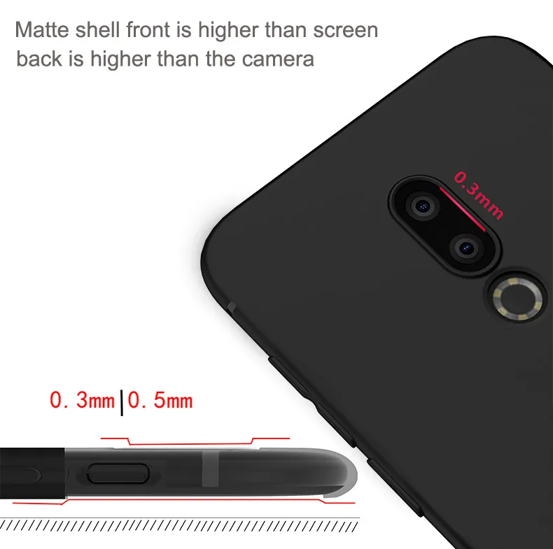 Phone Case For OPPO Reno z 10X redlme X 3 Pro R11 R17 F5 F7 F11 A5 A3S A7 A73 A75 AX5S Black Soft Silicone Cover Cases |