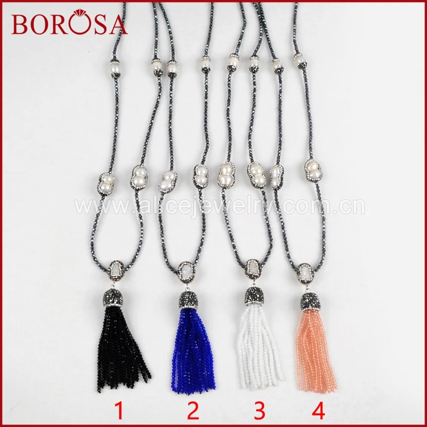 BOROSA 30-дюймовое жемчужное ожерелье с бусинами для оптовой продажи Бусы из натурального пресноводного жемчуга ожерелье с кисточкой горный хр...
BOROSA 30-дюймовое жемчужное ожерелье с бусинами для оптовой продажи Бусы из натурального пресноводного жемчуга ожерелье с кисточкой горный хр...