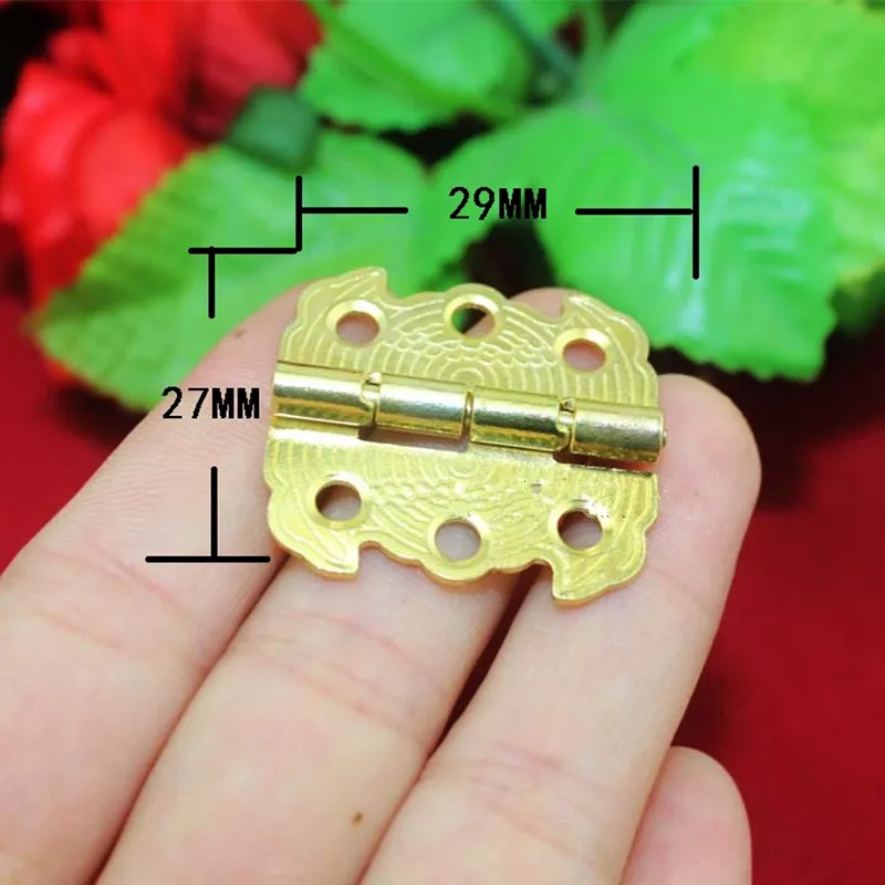 

Bulk Yellow Butterfly Metal Cabinet Door Luggage Furniture Hinge,6 Holes Decor,Antique Vintage,Pattern Carved,29*27mm,200Pcs