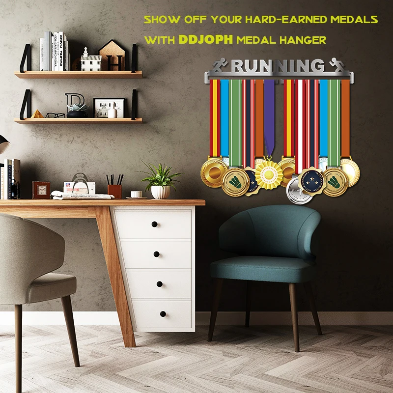 Race medal hanger Running medal holder Sport medal hanger display hold 10~16 medals
Race medal hanger Running medal holder Sport medal hanger display hold 10~16 medals