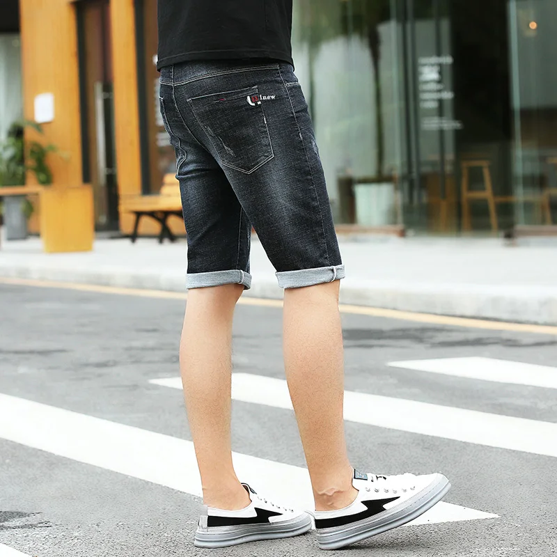 Hot Sale Youth Mans Jeans 2018 New Summer Stretch Lightweight Thin Short Denim Pants Scratched Short for Men Dark blue W004
Hot Sale Youth Mans Jeans 2018 New Summer Stretch Lightweight Thin Short Denim Pants Scratched Short for Men Dark blue W004