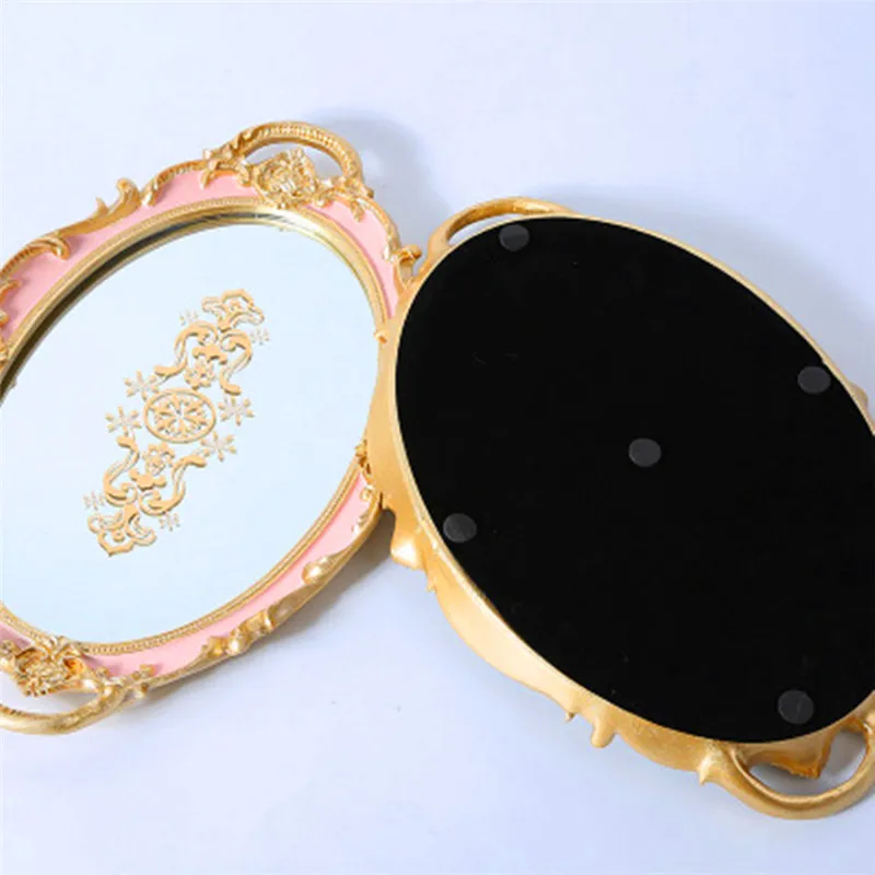 European Lace Oval Mirror Printing Tray Decoration Cake Afternoon Tea Makeup Wedding Party Jewelry Storage Decoration
European Lace Oval Mirror Printing Tray Decoration Cake Afternoon Tea Makeup Wedding Party Jewelry Storage Decoration