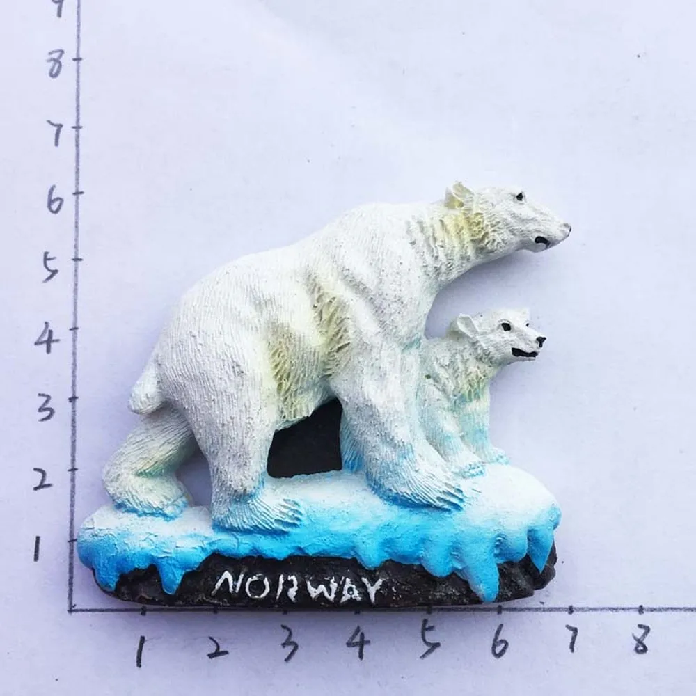 Cute Norway Polar Bear Fridge Magents Toursm Souvenirs 3D Resin Handmade Refrigerator Magnetic Stickers Home Decorations
Cute Norway Polar Bear Fridge Magents Toursm Souvenirs 3D Resin Handmade Refrigerator Magnetic Stickers Home Decorations