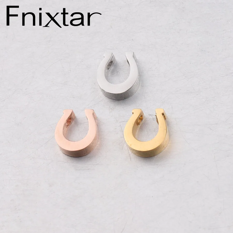 Fnixtar Horseshoe Charms Bead 1.8mm Hole Beads Mirror Polished Stainless Steel DIY Jewelry Findings 8.7*9.7mm 20piece/lot
Fnixtar Horseshoe Charms Bead 1.8mm Hole Beads Mirror Polished Stainless Steel DIY Jewelry Findings 8.7*9.7mm 20piece/lot