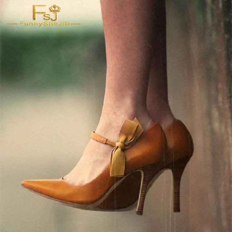 FSJ Women Shoes Ladies Pumps Block Tan Pointy Toe Bow Stiletto Heel Mary Janes 2022 Spring Autumn Big Shoes Size 11 12 13 US
FSJ Women Shoes Ladies Pumps Block Tan Pointy Toe Bow Stiletto Heel Mary Janes 2022 Spring Autumn Big Shoes Size 11 12 13 US