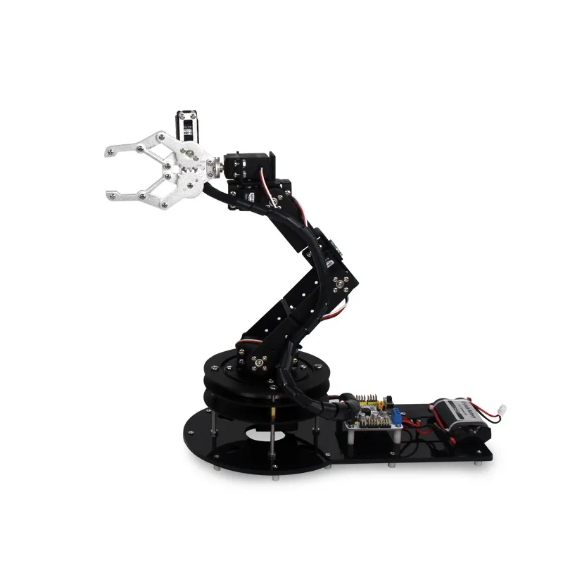 6 DOF Alloy Robot Arm Clamp Claw Turntable Base 6 Servo Complete sets LD-1501MG Rotating arm
6 DOF Alloy Robot Arm Clamp Claw Turntable Base 6 Servo Complete sets LD-1501MG Rotating arm