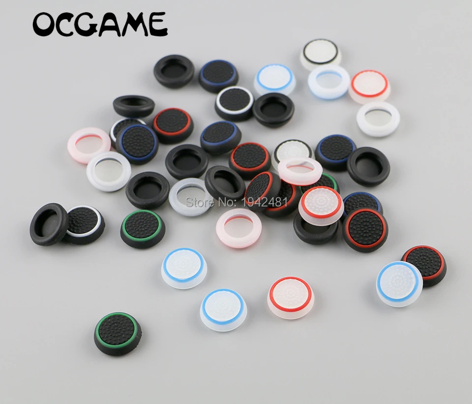 OCGAME 300 шт./лот многоцветный Силиконовый цветной колпачок Стик Джойстик для PS4 PS3