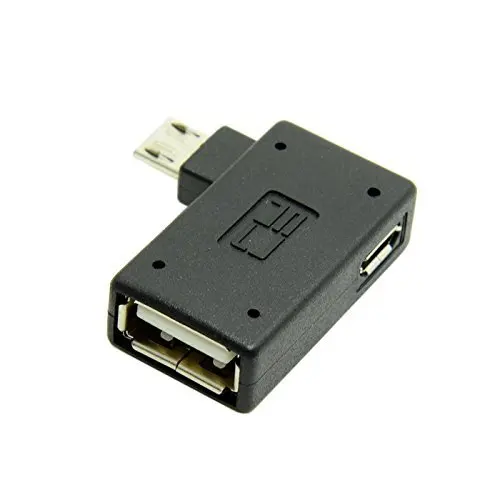 

Chenyang 90 Degree Left Angled Micro USB 2.0 OTG Host Adapter with USB Power for Galaxy S3 S4 S5 Note2 Note3 Cell Phone & Tablet