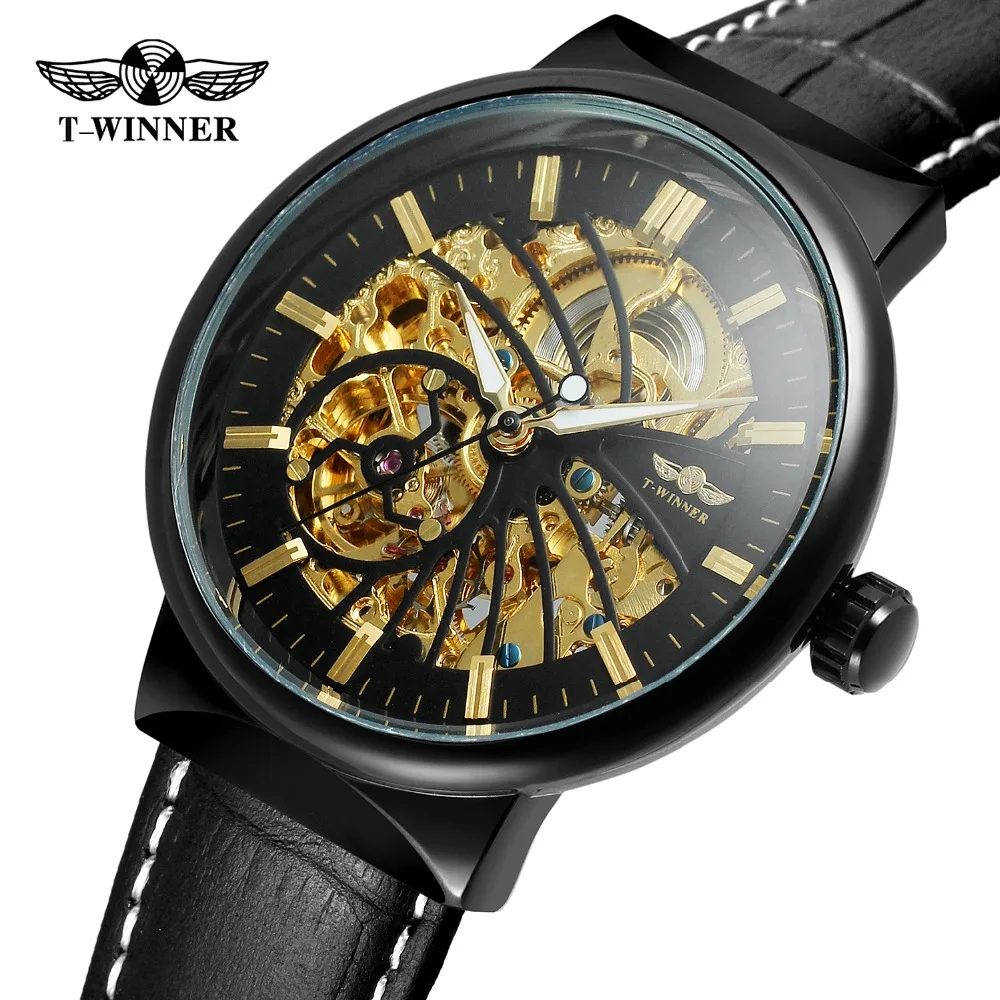 T-Winner Men's Watch Classic Band Automatic Self-wind Genuine Leather Strap Analog Skeleton High Quality Wristwatch WRG8126M3
T-Winner Men's Watch Classic Band Automatic Self-wind Genuine Leather Strap Analog Skeleton High Quality Wristwatch WRG8126M3