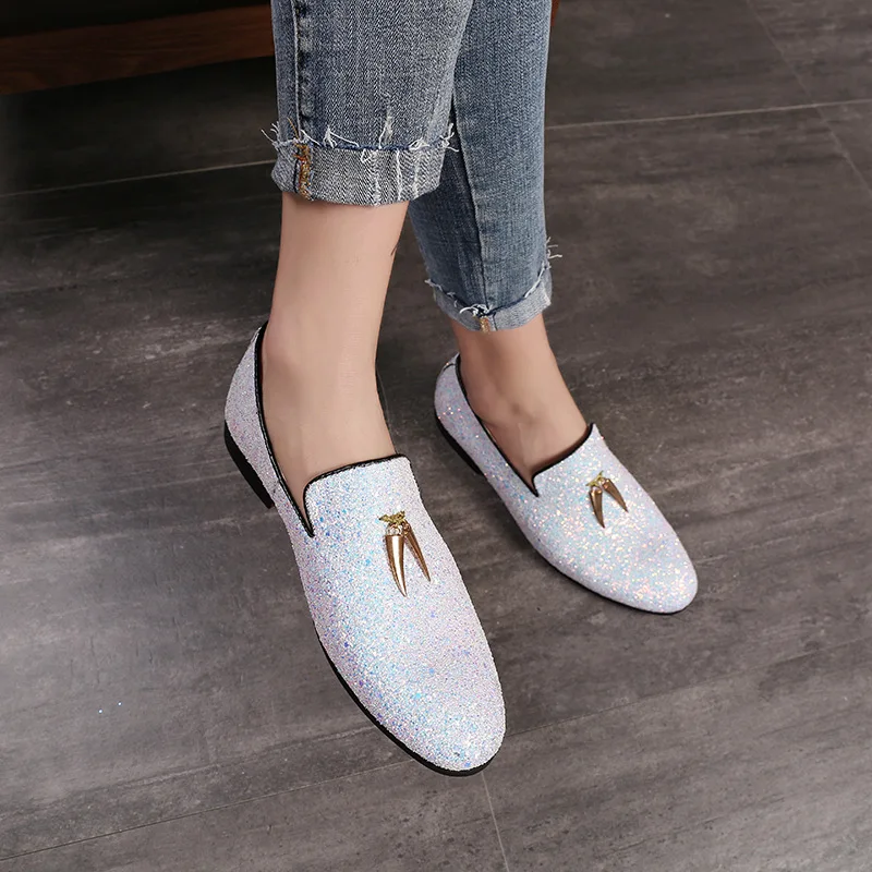 Stephoes Luxury Men Fashion Loafers Spring Autumn Bling Pointed Toe Leather Moccasins Party Shoes Smoking Slippers Size 37-48
Stephoes Luxury Men Fashion Loafers Spring Autumn Bling Pointed Toe Leather Moccasins Party Shoes Smoking Slippers Size 37-48