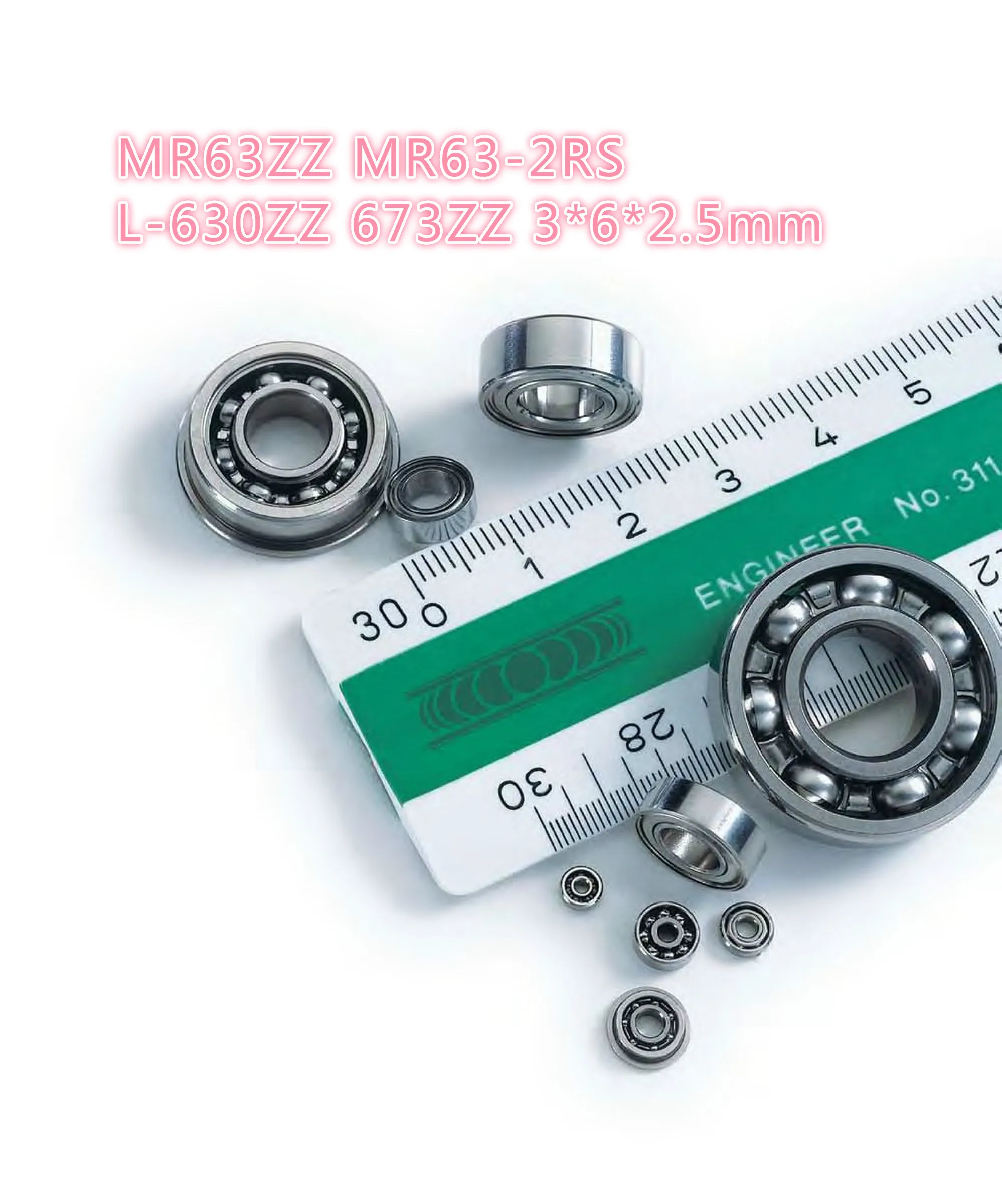 5pc miniature bearings MR63ZZ MR63-2RS L-630ZZ 673ZZ 3*6*2.5mm bearings for tranmition JMC
5pc miniature bearings MR63ZZ MR63-2RS L-630ZZ 673ZZ 3*6*2.5mm bearings for tranmition JMC