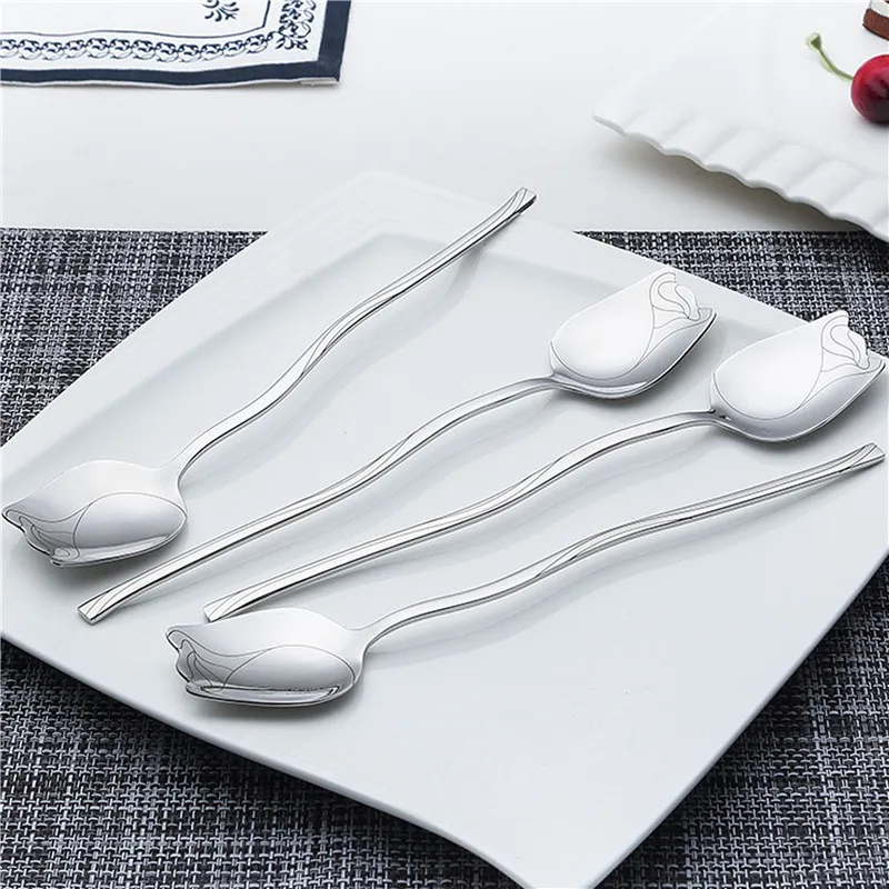 1 PCS Rose Coffee Spoons Long Handle Coffee Spoons Cocktail Mixing Spoons Christmas Gifts Tea Spoon Tableware Kitchen
1 PCS Rose Coffee Spoons Long Handle Coffee Spoons Cocktail Mixing Spoons Christmas Gifts Tea Spoon Tableware Kitchen