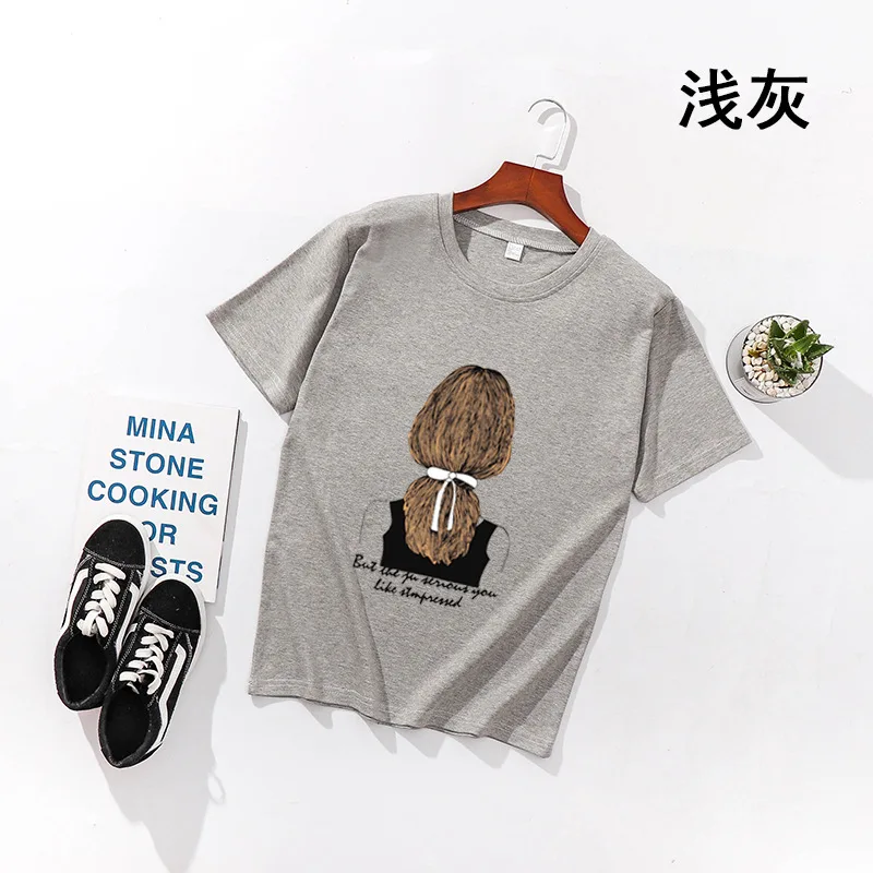 2019 Summer T-shirt Women Tops Fashion Casual Street Print Short Sleeve Round Neck Plus Size Loose Bottoming Women T-shirt CW391
2019 Summer T-shirt Women Tops Fashion Casual Street Print Short Sleeve Round Neck Plus Size Loose Bottoming Women T-shirt CW391