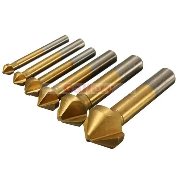 3 Sets Lot 6pcs 90 Degree Flute Hss Titanium Coated Chamfer Chamfering End Mill Cutter Drill Grinder Bit Drill Bit Set Drill Bit
3 Sets Lot 6pcs 90 Degree Flute Hss Titanium Coated Chamfer Chamfering End Mill Cutter Drill Grinder Bit Drill Bit Set Drill Bit