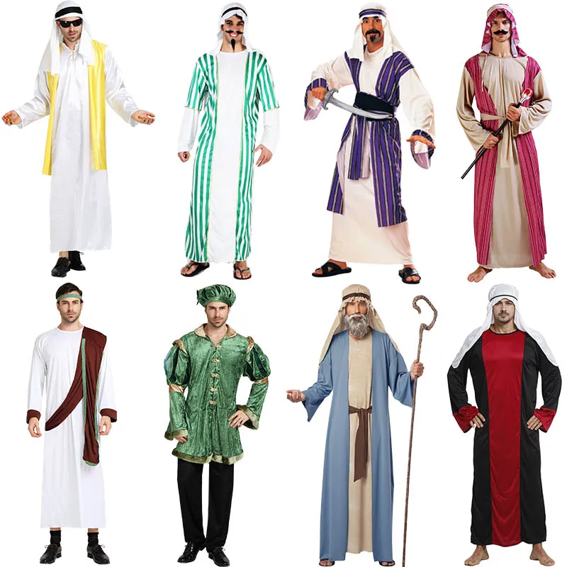 Halloween Adult Men Women Cosplay Clothes Couple Arab Prince Princess Costumes Middle East Dubai Cos Clothing Emirates Clothes
Halloween Adult Men Women Cosplay Clothes Couple Arab Prince Princess Costumes Middle East Dubai Cos Clothing Emirates Clothes