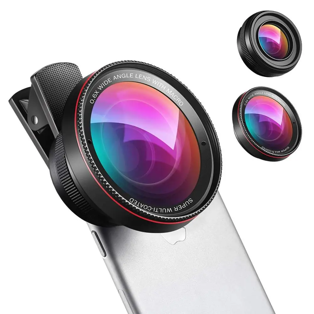 2 in 1Phone Camera Lens, 0.6X Super Wide Angle Lens, 15X Macro Lens for iPhone,Samsung, Other Smartphones
2 in 1Phone Camera Lens, 0.6X Super Wide Angle Lens, 15X Macro Lens for iPhone,Samsung, Other Smartphones