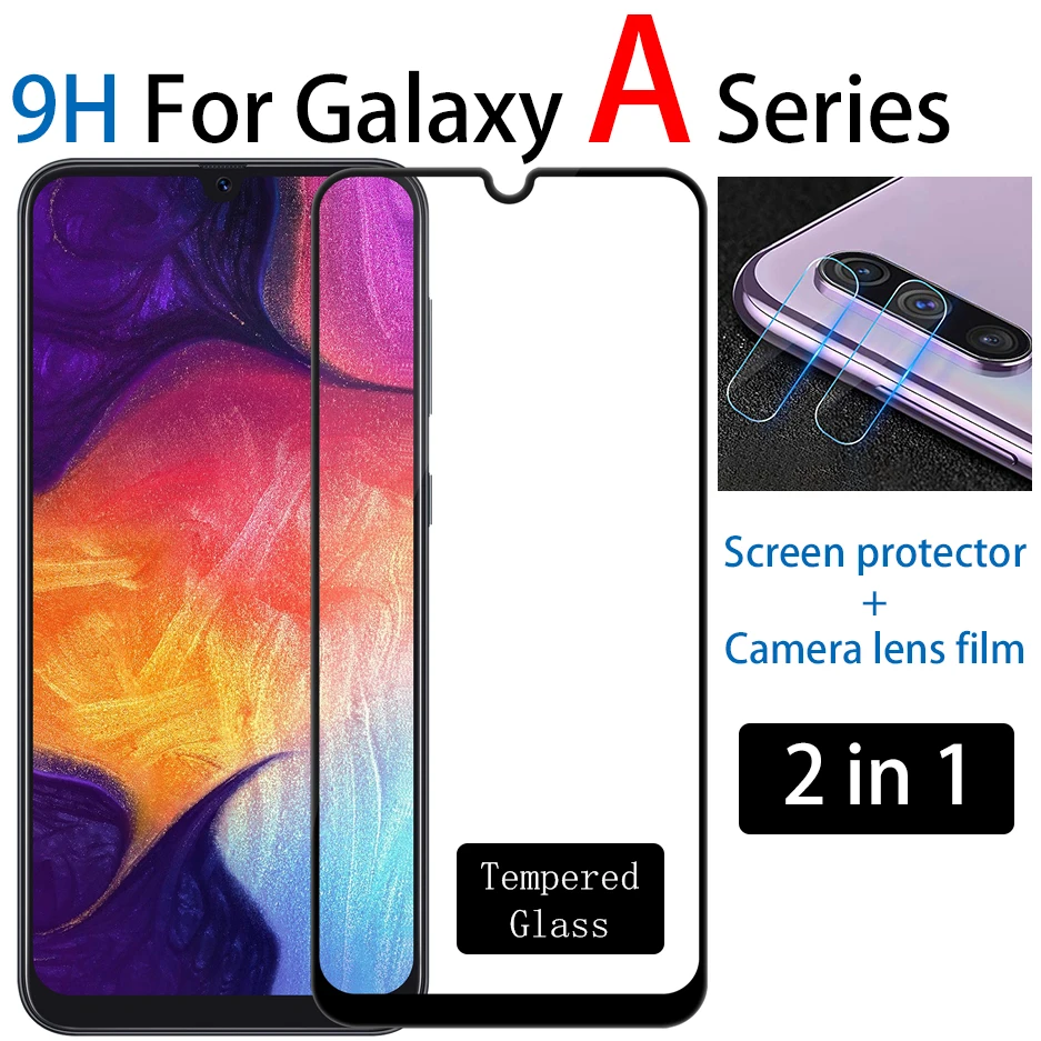 9 H Защитная пленка для экрана из закаленного стекла samsung galaxy a50 a70 a10 a20 a30 a40 a60 a80 a90