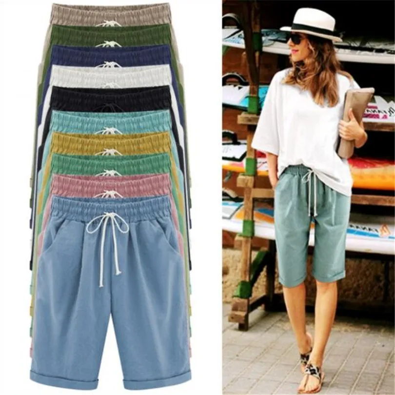 VIIANLES Shorts Summer Shorts Women Casual New Fashion Loose Cotton Linen Elastic Waist Ladies Basic Shorts
VIIANLES Shorts Summer Shorts Women Casual New Fashion Loose Cotton Linen Elastic Waist Ladies Basic Shorts