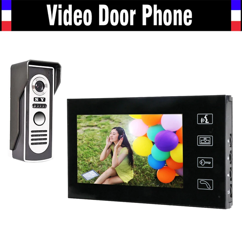 7" LCD Monitor Video Door Phone Intercom Doorbell System Kit Home Security intercom IR Door Camera Video Doorphone
7" LCD Monitor Video Door Phone Intercom Doorbell System Kit Home Security intercom IR Door Camera Video Doorphone