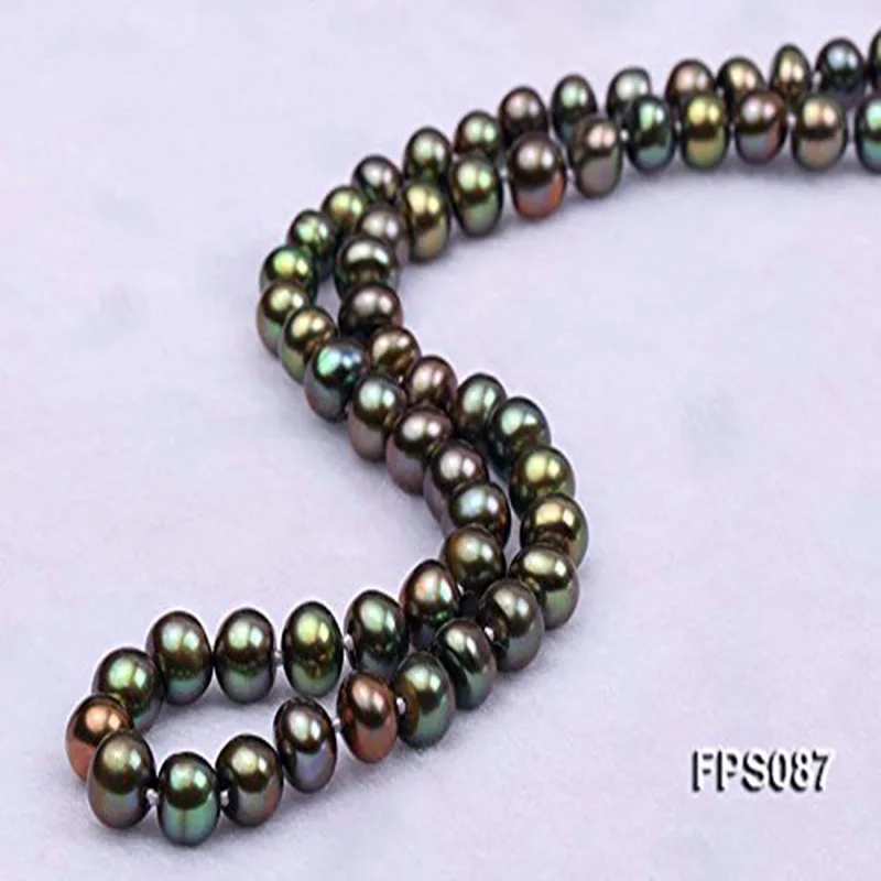 JYX Pearl Necklace Set 7-8mm AA Peacock Green Flat Natural Freshwater Pearl Necklace Bracelet Jewelry Set
JYX Pearl Necklace Set 7-8mm AA Peacock Green Flat Natural Freshwater Pearl Necklace Bracelet Jewelry Set