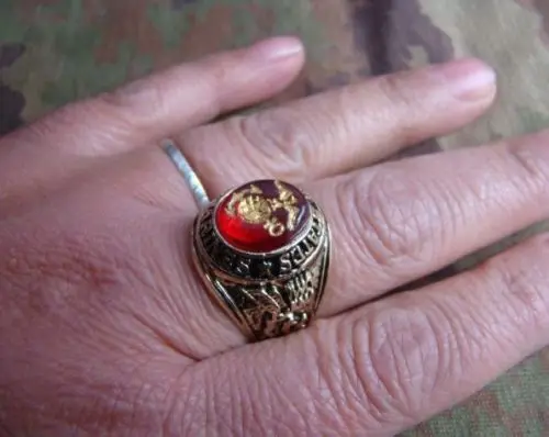 Фото Мужские военные часы США DELUXE морская пехота USMC ретро кольцо чести Размер