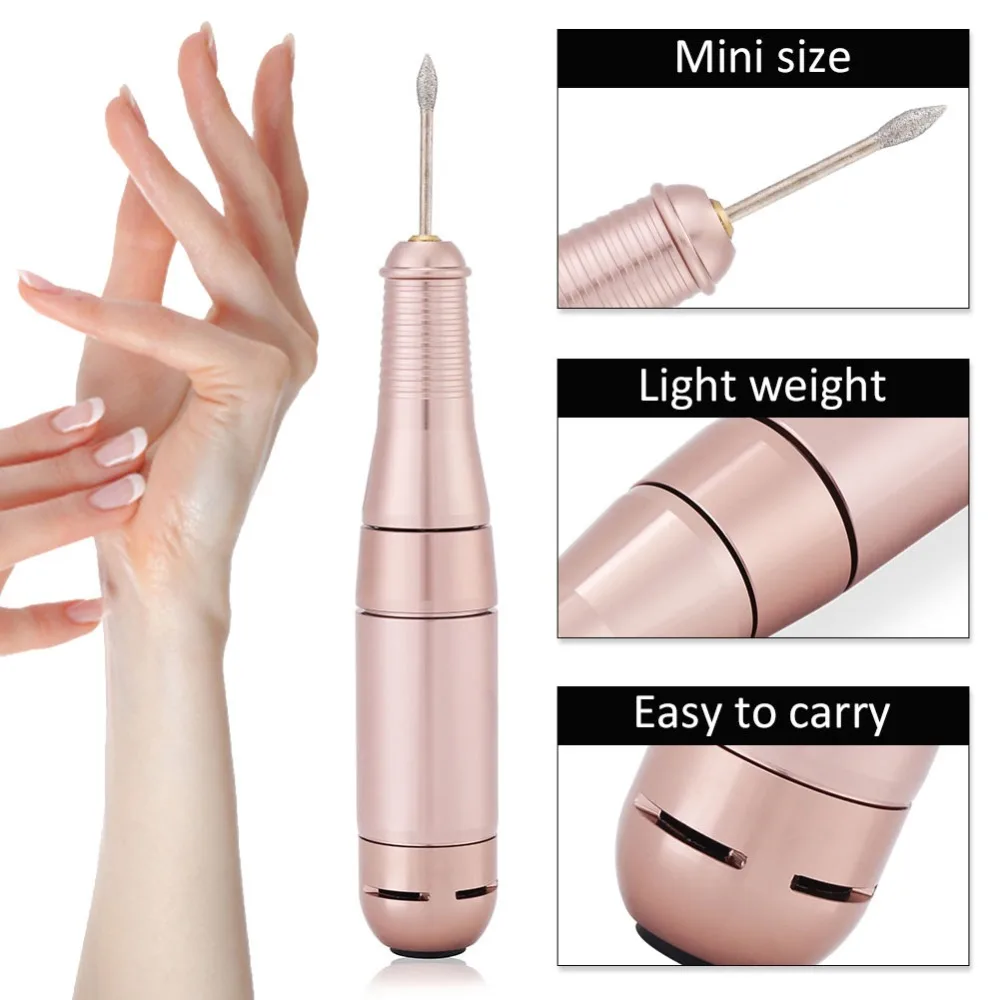 110-220V 14.5W Electric Nail Drill Pen Nail Polishing Grinding Machine with 1 Set Nail Drill Bits US/ EU / UK 3-Types for Choose
110-220V 14.5W Electric Nail Drill Pen Nail Polishing Grinding Machine with 1 Set Nail Drill Bits US/ EU / UK 3-Types for Choose