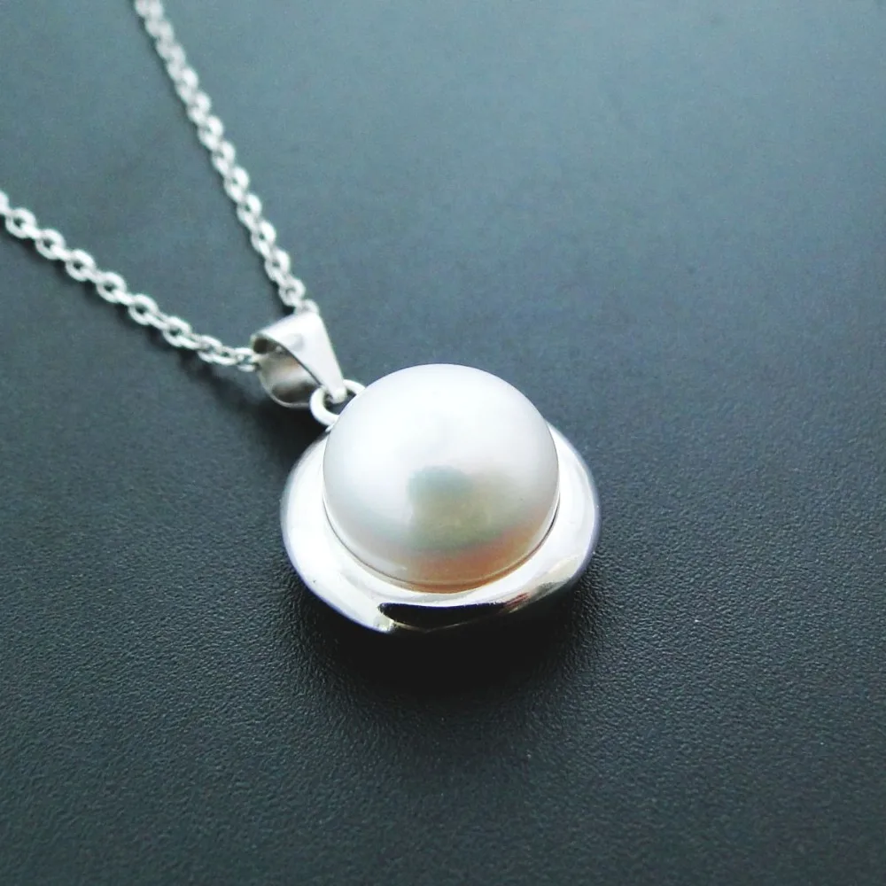 Natural Pearl Pendant Real 925 Sterling Silver Freshwater Pearl Charm Pendant Jewelry for Woman
Natural Pearl Pendant Real 925 Sterling Silver Freshwater Pearl Charm Pendant Jewelry for Woman