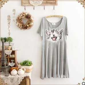 New 2014spring,summer dress women casual long t shirt loose print cat dress fashion blouse plus size XL 3colors retail
New 2014spring,summer dress women casual long t shirt loose print cat dress fashion blouse plus size XL 3colors retail