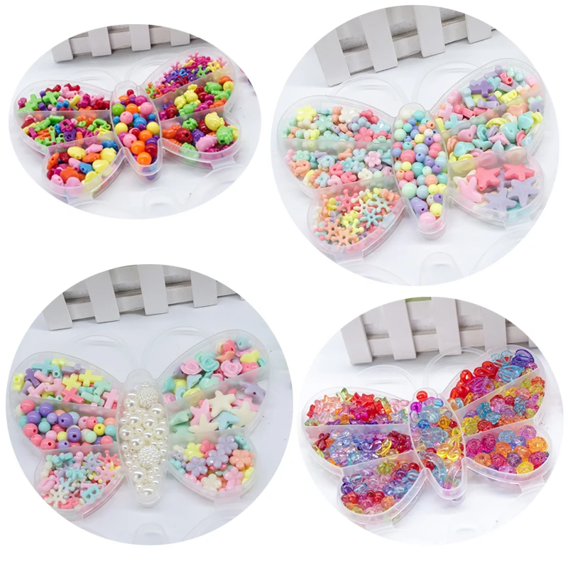 Beads Toys For Children Girl Gift Butterfly Box DIY Bracelets Hand-made Necklaces Kids Toddler Beaded Puzzles Educational Toy
Beads Toys For Children Girl Gift Butterfly Box DIY Bracelets Hand-made Necklaces Kids Toddler Beaded Puzzles Educational Toy