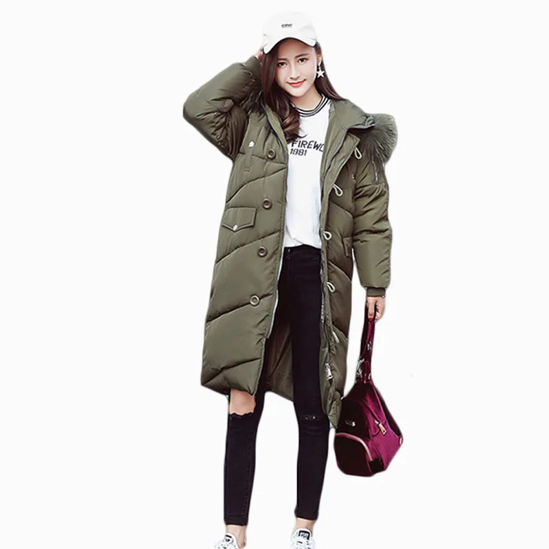 NEW HOT WOMEN WINTER JACKER 2017 MID-LENGTH LOOSE LARGE FUR COLLAR HOODED THICK WARM FEMALE PARKAS COTTON WADDED COAT ZL661
NEW HOT WOMEN WINTER JACKER 2017 MID-LENGTH LOOSE LARGE FUR COLLAR HOODED THICK WARM FEMALE PARKAS COTTON WADDED COAT ZL661