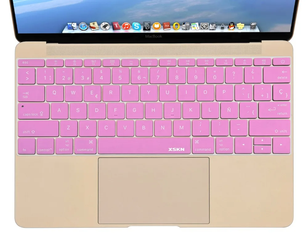 Spanish Pink Silicone Keyboard Cover Protector Skin for US Apple Macbook 12, XSKN Top Quality Silicone Laptop Keyboard Protector
Spanish Pink Silicone Keyboard Cover Protector Skin for US Apple Macbook 12, XSKN Top Quality Silicone Laptop Keyboard Protector