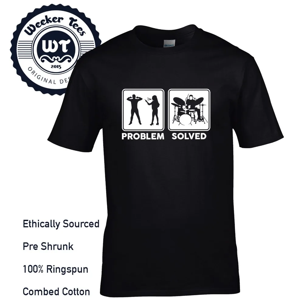 T Shirt 2019 New Men Hot Fashion Solid T Shirt Funny Drumming T Shirt - Problem Solved Drums New Tee Shirts
T Shirt 2019 New Men Hot Fashion Solid T Shirt Funny Drumming T Shirt - Problem Solved Drums New Tee Shirts