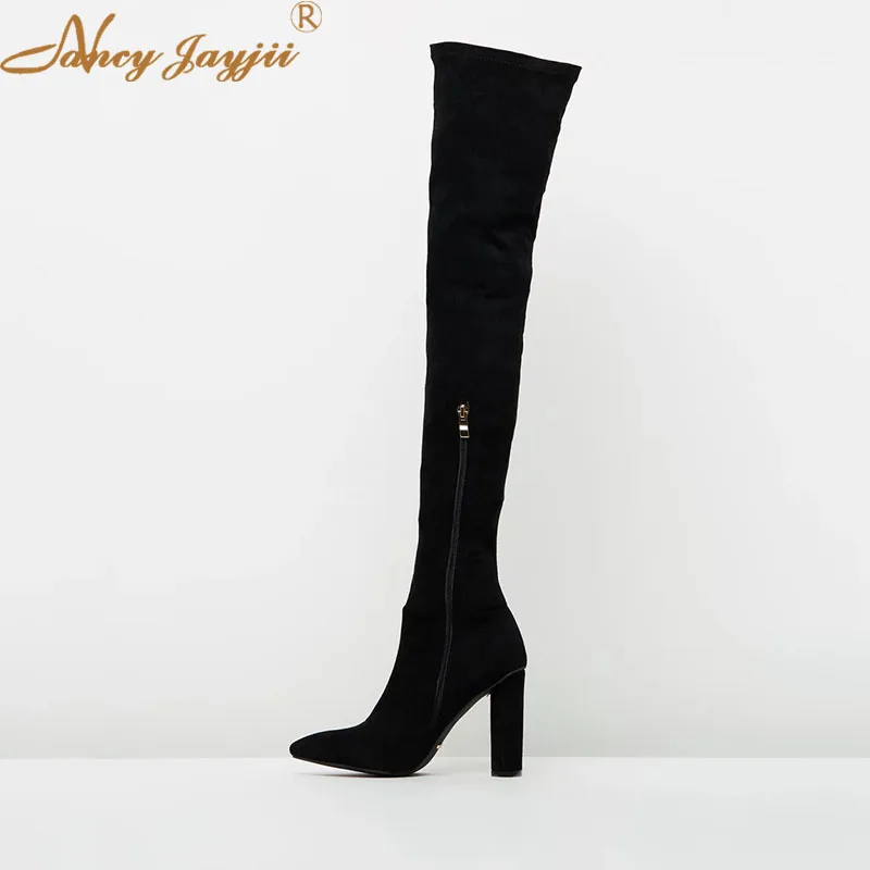 Nancyjayjii Black Mature Flock Over The Knee Boots 2021 Winter Women’S Almond Toe Super High Chunky Heels Female Slide Zip Shoes
Nancyjayjii Black Mature Flock Over The Knee Boots 2021 Winter Women’S Almond Toe Super High Chunky Heels Female Slide Zip Shoes