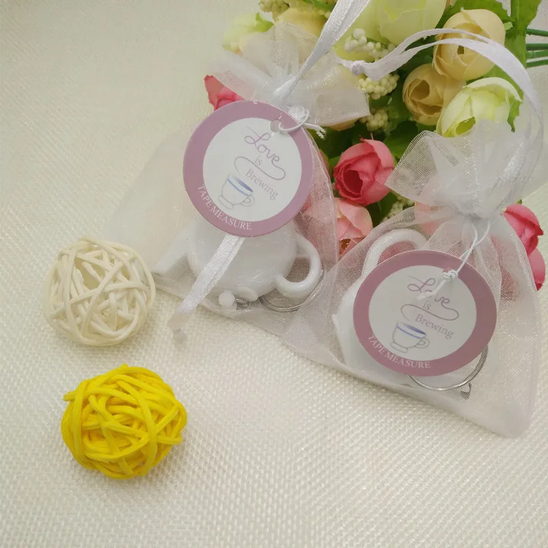 100pcs Personalized Wedding Favor Gift Teapot Measuring Tape Keychain Love Teapot Key Ring + Customized Printing wen4569
100pcs Personalized Wedding Favor Gift Teapot Measuring Tape Keychain Love Teapot Key Ring + Customized Printing wen4569