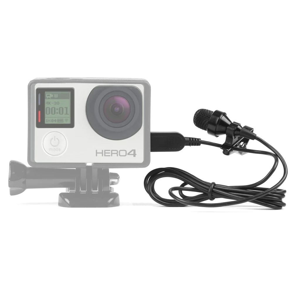 TUYU 3.5mm Stereo Clip-on Microphone Mini Audio Condenser for Gopro hero 4 3+/3 Action Camera Accessories
TUYU 3.5mm Stereo Clip-on Microphone Mini Audio Condenser for Gopro hero 4 3+/3 Action Camera Accessories