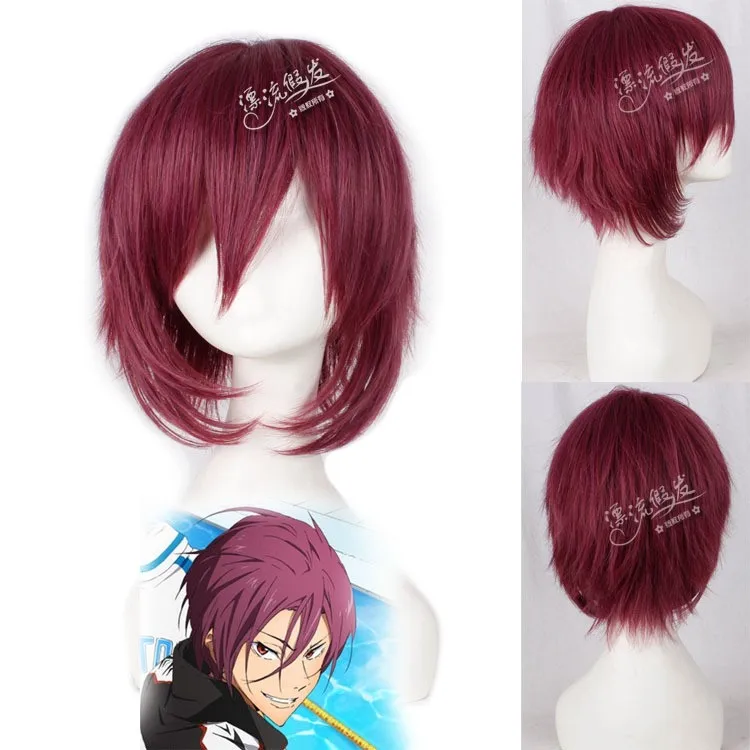 Free Iwatobi Swim Club Rin Matsuoka Cosplay Wig Short Straight Auburn Wigs Bangs For Party Synthetic Hair+Wig Cap
Free Iwatobi Swim Club Rin Matsuoka Cosplay Wig Short Straight Auburn Wigs Bangs For Party Synthetic Hair+Wig Cap