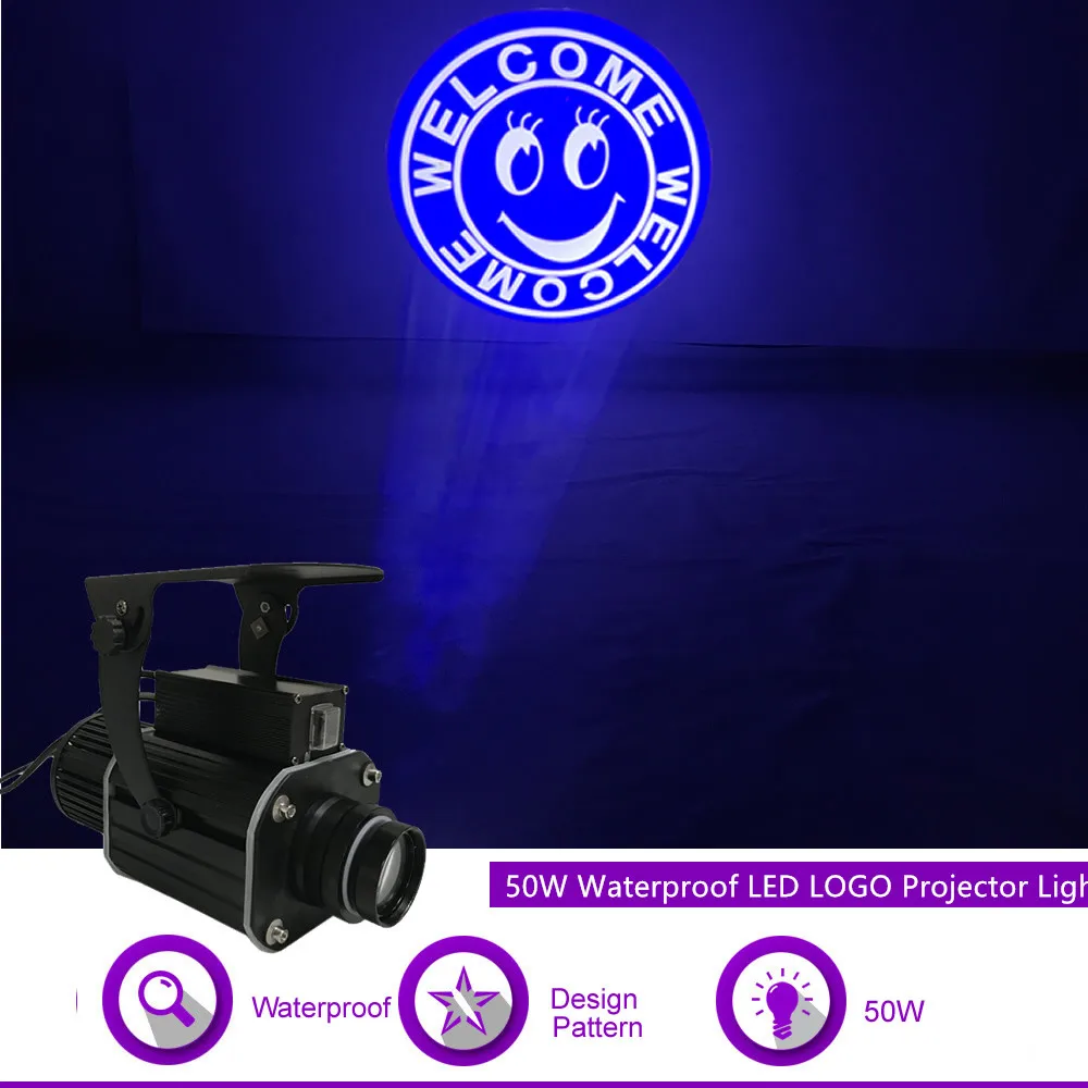 Sharelife Custom LOGO Gobo 50W Waterproof LED Projector Light for Show Bar Store Advertising Wedding DJ Stage Effect Lighting
Sharelife Custom LOGO Gobo 50W Waterproof LED Projector Light for Show Bar Store Advertising Wedding DJ Stage Effect Lighting